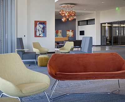 Reception area chairs at conference center at ridgegate